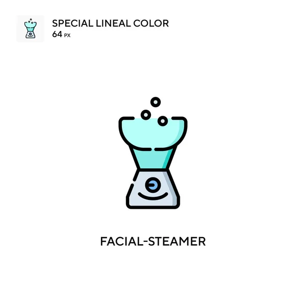 Facial Steamer Ícone Cor Linear Especial Modelo Design Símbolo Ilustração — Vetor de Stock
