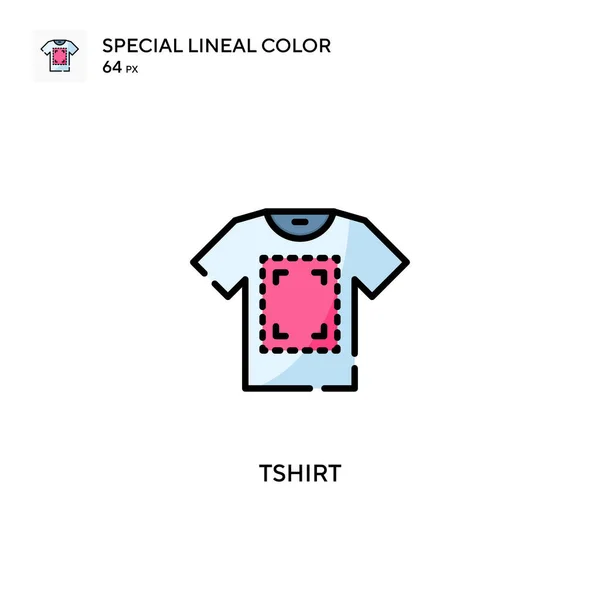 Tshirt Speciale Lineal Kleur Icoon Illustratie Symbool Ontwerp Sjabloon Voor — Stockvector