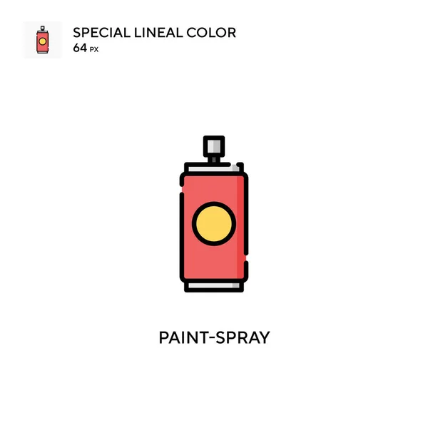 Farbspray Spezielles Lineares Farbsymbol Illustration Symbol Design Vorlage Für Web — Stockvektor