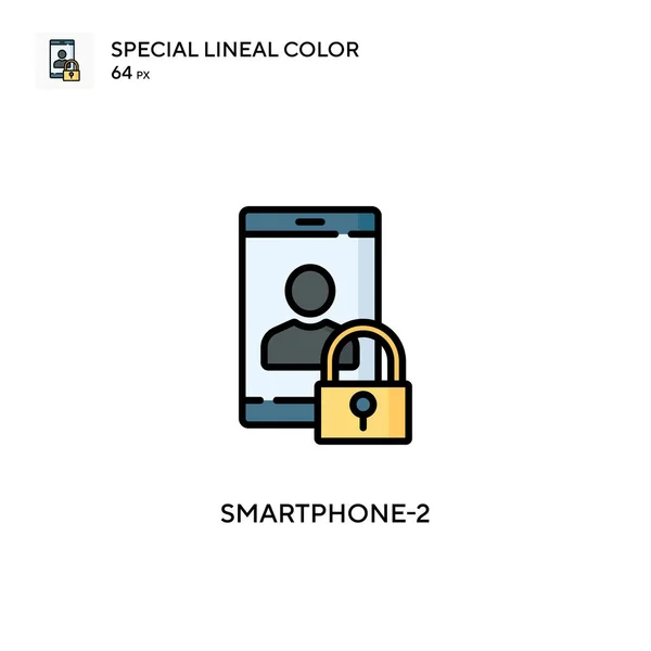 Smartphone Speciale Lijnkleur Pictogram Illustratie Symbool Ontwerp Sjabloon Voor Web — Stockvector