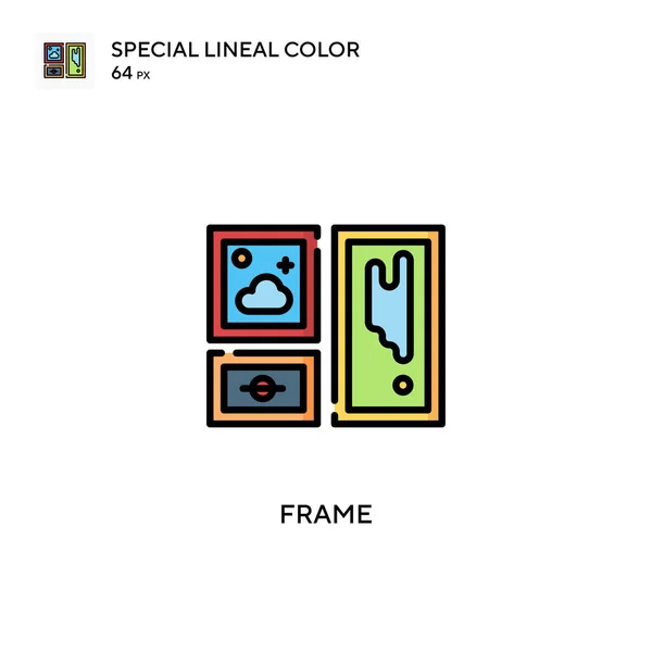 Frame Special lineal color icon. Illustration symbol design template for web mobile UI element. Perfect color modern pictogram on editable stroke.