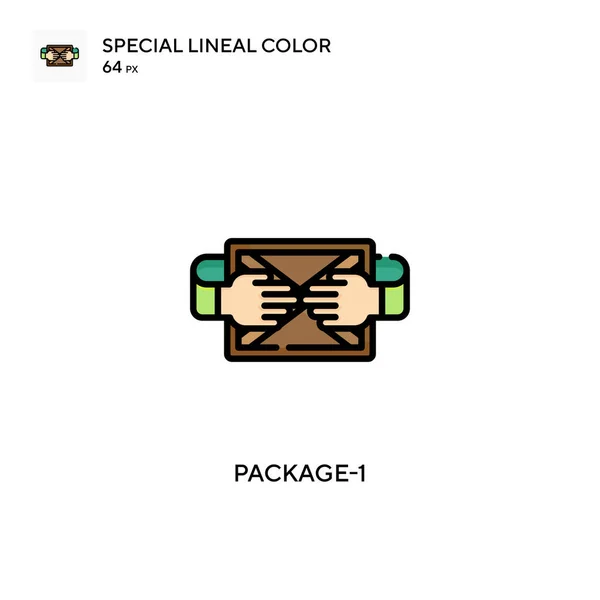 Package Special Lineal Color Icon Illustration Symbol Design Template Web — Stock Vector