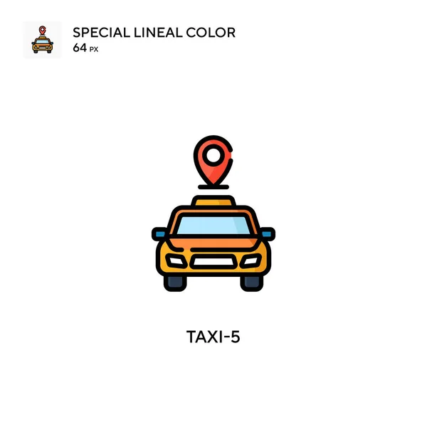 Taxi Specjalna Ikona Koloru Linii Wzór Symbolu Ilustracji Dla Mobilnego — Wektor stockowy