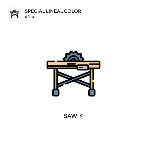 Saw Speciale Lijnkleur Icoon Illustratie Symbool Ontwerp Sjabloon Voor Web — Stockvector
