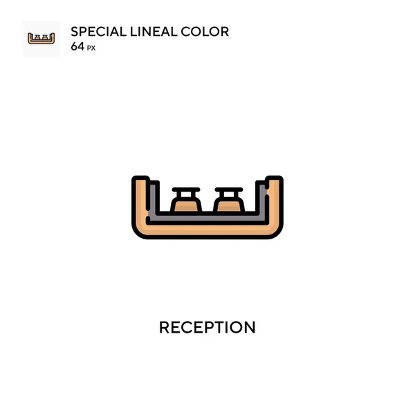 接收特殊线形彩色图标 Web移动Ui元素的说明性符号设计模板 关于可编辑笔画的完美色彩现代象形文字 — 图库矢量图片