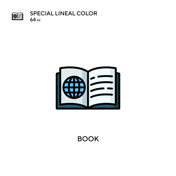 Boek Special Lineal Color Icon Illustratie Symbool Ontwerp Sjabloon Voor — Stockvector