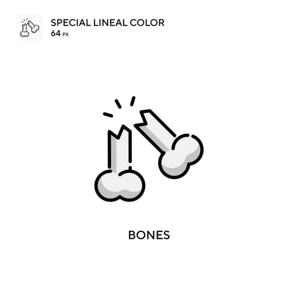 Bones Special Lineal Color Icon Illustration Symbol Design Template Web — Stock Vector