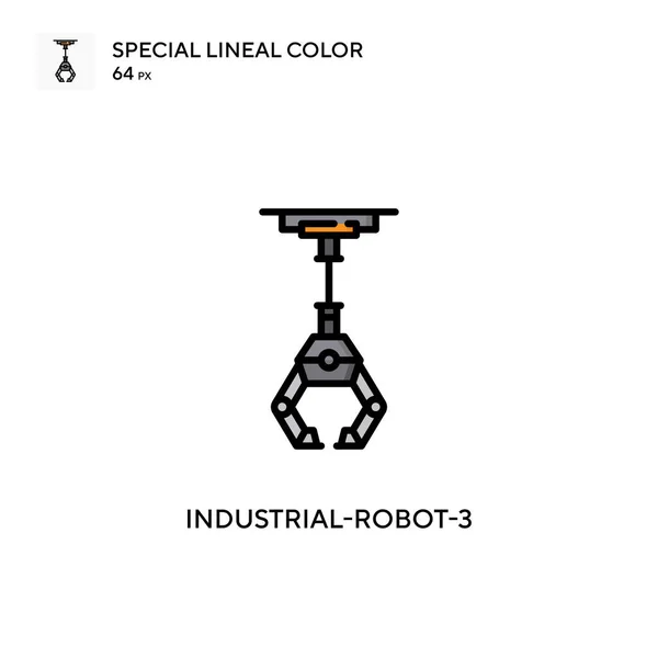 Industrial Robot Special Lineal Color Icon Illustration Symbol Design Template — Stock Vector