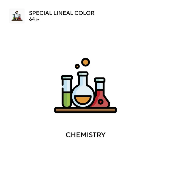 Química Icono Especial Color Lineal Plantilla Diseño Símbolo Ilustración Para — Vector de stock