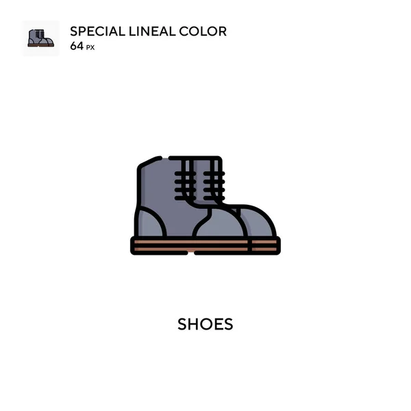 Skor Special Linjal Färg Ikon Illustration Symbol Design Mall För — Stock vektor