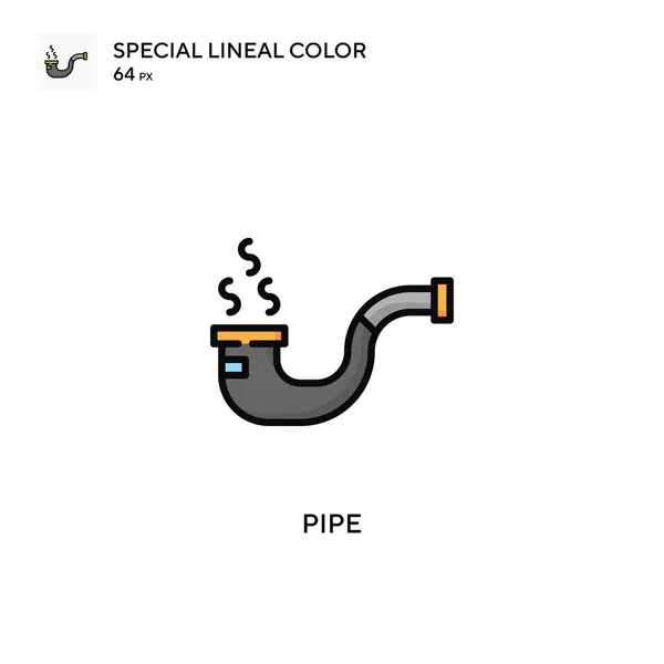 Rohr Spezielles Lineares Farbsymbol Illustration Symbol Design Vorlage Für Web — Stockvektor