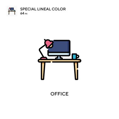 Office Special Lineal renk ikonu. Web mobil UI ögesi için resimleme sembolü tasarım şablonu. Düzenlenebilir vuruş üzerine mükemmel renk modern pictogram.