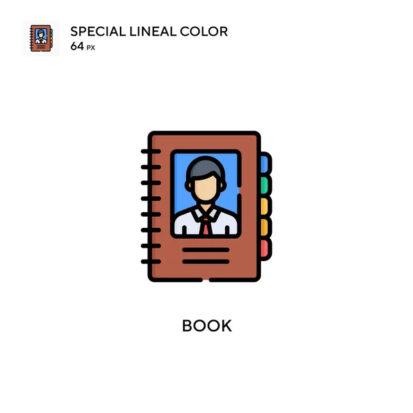 Buch Spezielles Lineares Farbsymbol Illustration Symbol Design Vorlage Für Web — Stockvektor