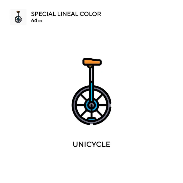Піктограма Лінійного Кольору Unicycle Special Шаблон Дизайну Символів Ілюстрації Елемента — стоковий вектор