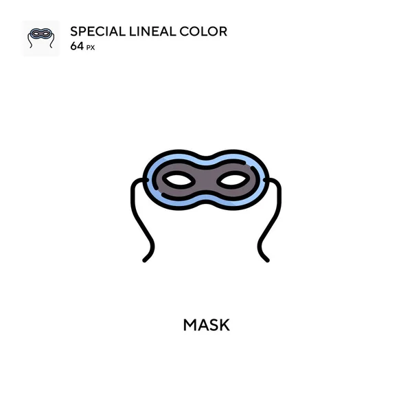 Maszk Különleges Lineáris Szín Ikon Illusztráció Szimbólum Design Sablon Web — Stock Vector