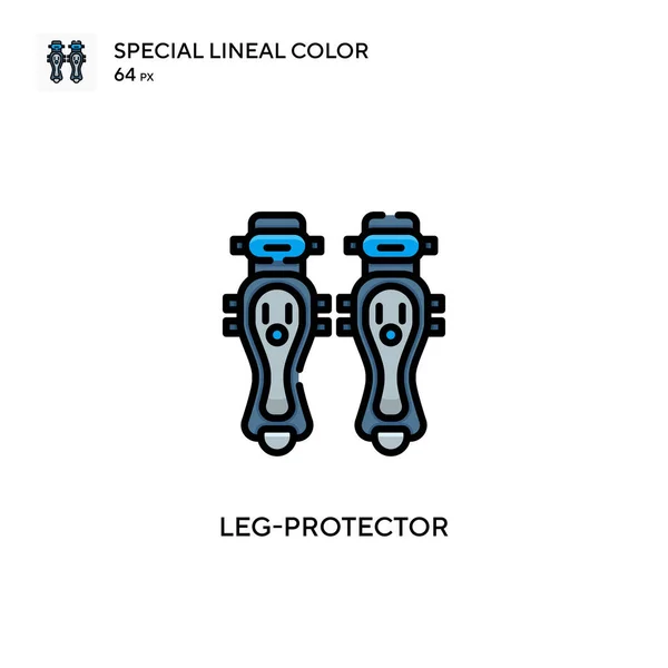 护腿护腿特殊线型彩色图标 Web移动Ui元素的说明性符号设计模板 关于可编辑笔画的完美色彩现代象形文字 — 图库矢量图片