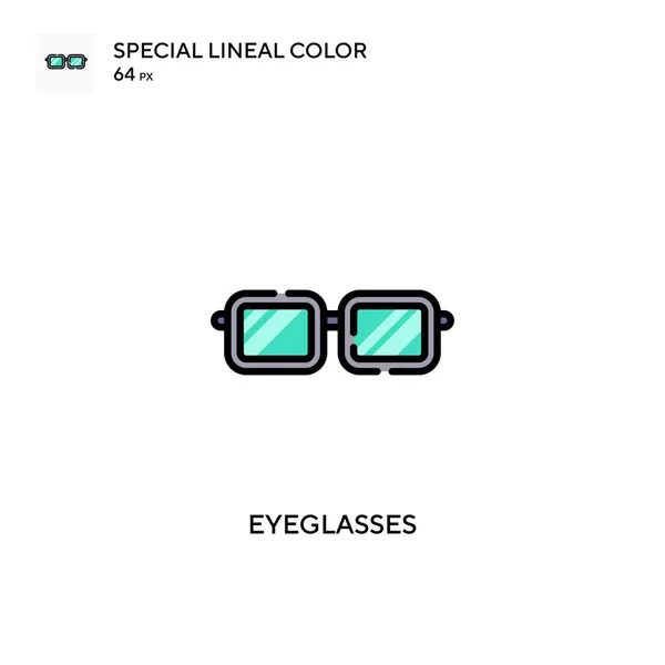 Lunettes Vue Special Lineal Color Icon Modèle Conception Symbole Illustration — Image vectorielle