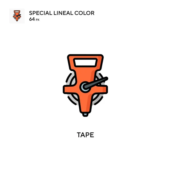 Tape Special Lineal Color Icon 디자인 모바일 요소를 템플릿 스트로크에 — 스톡 벡터
