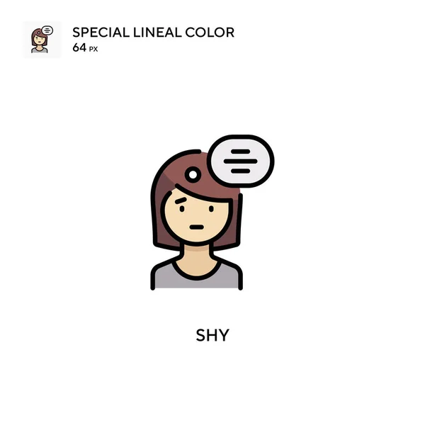 Shy Special Lineare Farbe Symbol Illustration Symbol Design Vorlage Für — Stockvektor