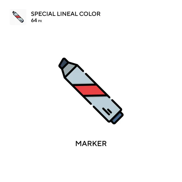 Marker Spezielles Lineares Farbsymbol Illustration Symbol Design Vorlage Für Web — Stockvektor