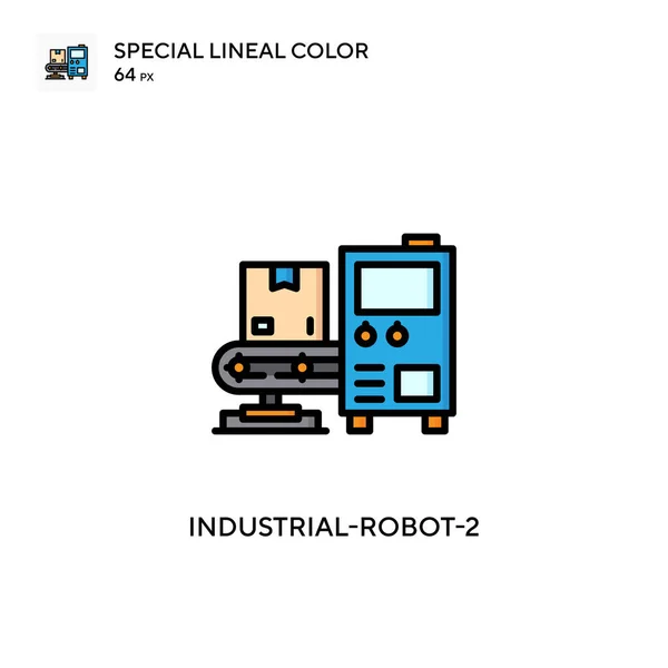 Industrial Robot Különleges Lineáris Szín Ikon Illusztráció Szimbólum Design Sablon — Stock Vector