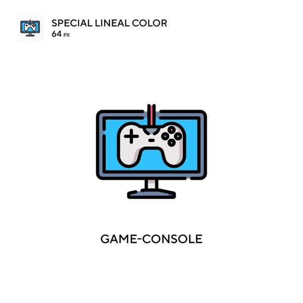 Παιχνίδι Κονσόλα Ειδικό Εικονίδιο Χρώματος Lineal Εικονογράφηση Πρότυπο Σχεδιασμού Συμβόλων — Διανυσματικό Αρχείο