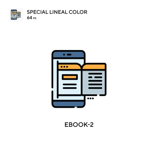 Ebook Spezielles Lineares Farbsymbol Illustration Symbol Design Vorlage Für Web — Stockvektor