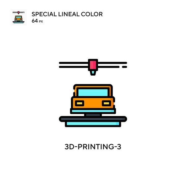 Printing Icono Especial Color Lineal Plantilla Diseño Símbolo Ilustración Para — Archivo Imágenes Vectoriales