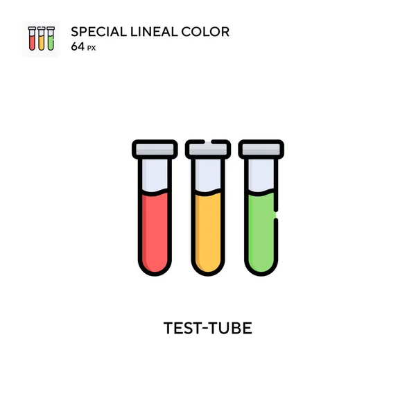 Reagenzglas Spezielles Lineares Farbsymbol Illustration Symbol Design Vorlage Für Web — Stockvektor