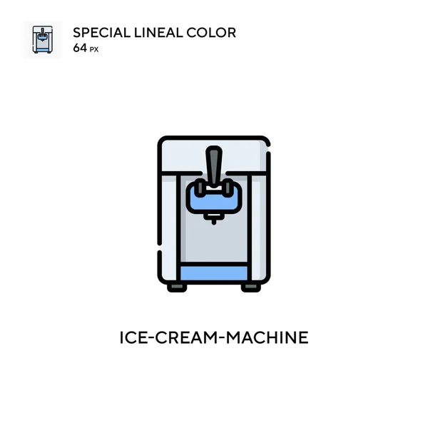 Ice Cream Machine Special Lineal Color Icon Illustration Symbol Design — Stock Vector