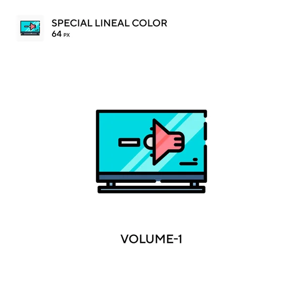 Volume Különleges Lineáris Szín Ikon Illusztráció Szimbólum Design Sablon Web — Stock Vector