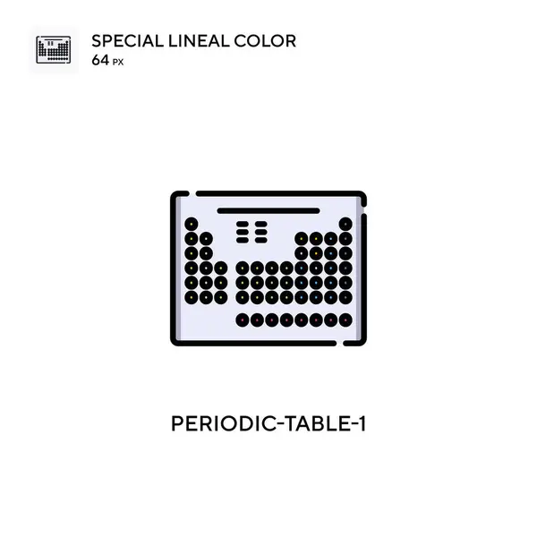 Periodic Table Special Lineal Color Icon Illustration Symbol Design Template — Stock Vector