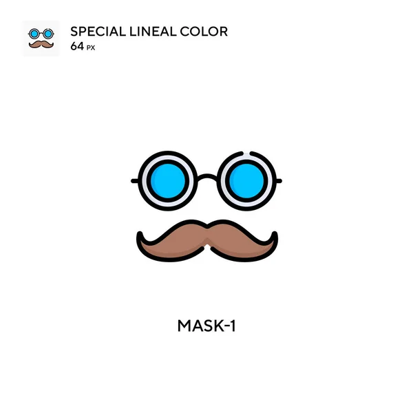 Maszk Különleges Lineáris Szín Ikon Illusztráció Szimbólum Design Sablon Web — Stock Vector