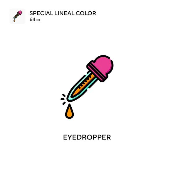 Eyedropper Spezielle Lineare Farbsymbole Illustration Symbol Design Vorlage Für Web — Stockvektor