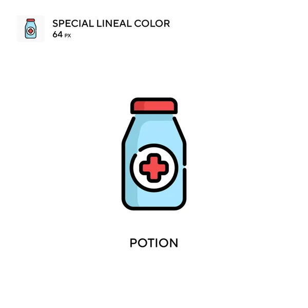 Trank Spezielles Lineares Farbsymbol Illustration Symbol Design Vorlage Für Web — Stockvektor