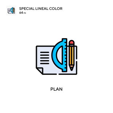 Özel doğrusal renk simgesi planla. Web mobil UI ögesi için resimleme sembolü tasarım şablonu. Düzenlenebilir vuruş üzerine mükemmel renk modern pictogram.