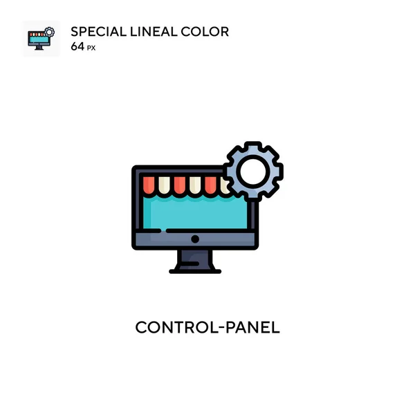 Painel Controle Ícone Cor Linear Especial Modelo Design Símbolo Ilustração — Vetor de Stock