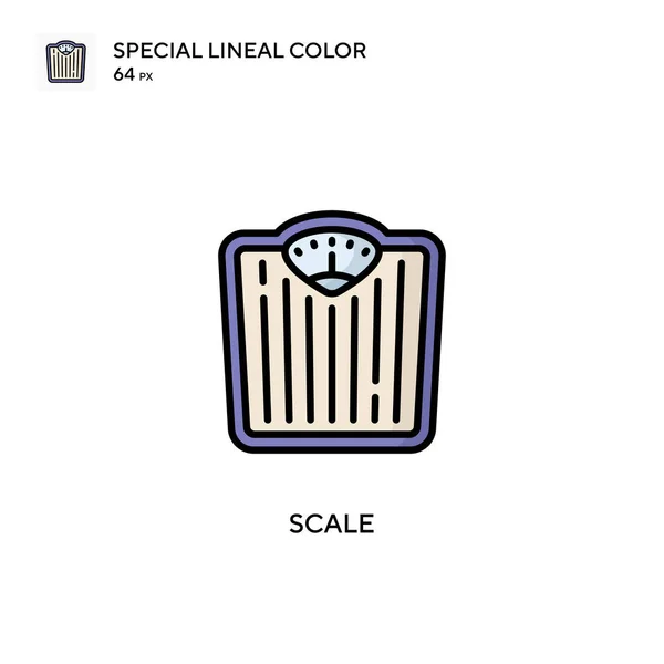 Κλίμακα Ειδικό Γραμμικό Χρώμα Εικονίδιο Εικονογράφηση Πρότυπο Σχεδιασμού Συμβόλων Για — Διανυσματικό Αρχείο