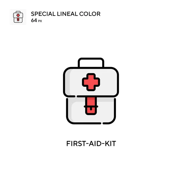 First Aid Kit 스페셜 아이콘 디자인 모바일 요소를 템플릿 스트로크에 — 스톡 벡터