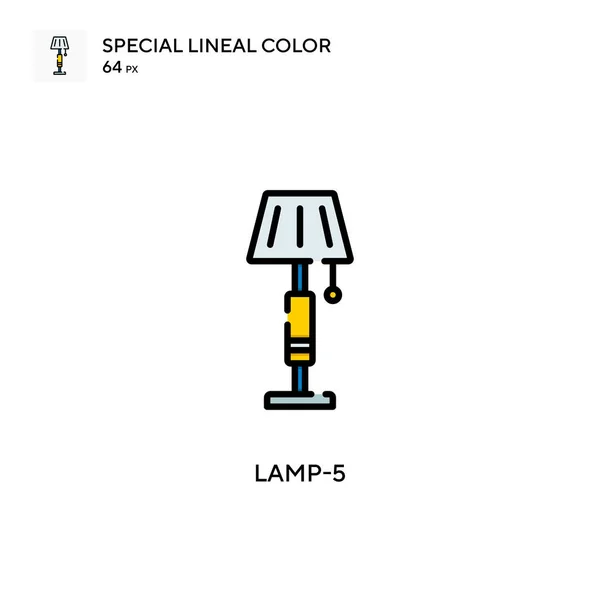Lamp Speciális Lineáris Szín Ikon Illusztráció Szimbólum Design Sablon Web — Stock Vector