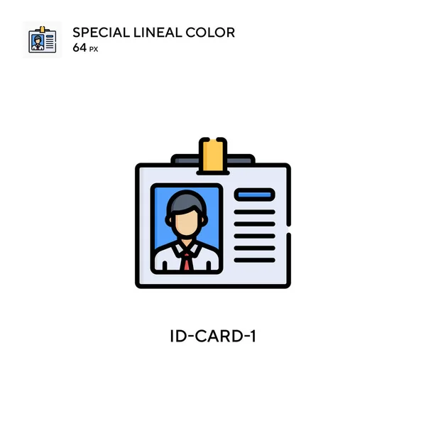 Card Icono Especial Color Lineal Plantilla Diseño Símbolo Ilustración Para — Vector de stock