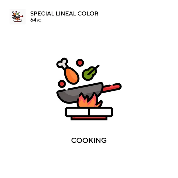 Koken Speciale Lineal Kleur Pictogram Illustratie Symbool Ontwerp Sjabloon Voor — Stockvector