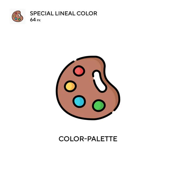 Paleta Colores Icono Color Lineal Especial Plantilla Diseño Símbolo Ilustración — Archivo Imágenes Vectoriales