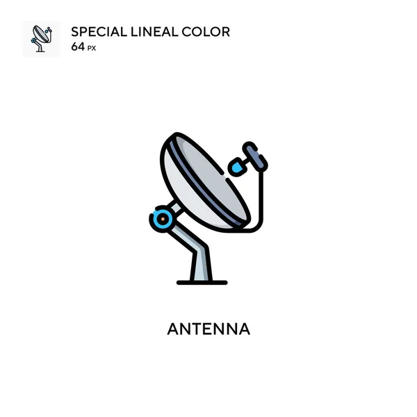 Antenne Icône Couleur Linéaire Spéciale Modèle Conception Symbole Illustration Pour — Image vectorielle