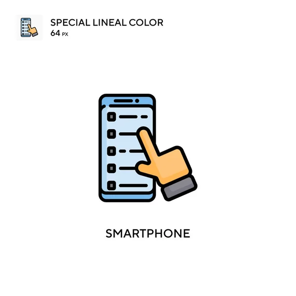 Akıllı Telefon Özel Renk Simgesi Web Mobil Ögesi Için Resimleme — Stok Vektör