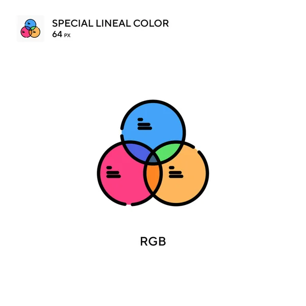 Rgb特殊線色アイコン WebモバイルUi要素用のイラスト記号デザインテンプレート 編集可能なストローク上の完璧な色現代ピクトグラム — ストックベクタ