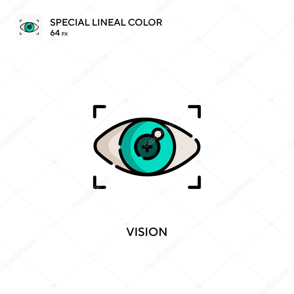 Flower Special lineal color icon. Illustration symbol design template for web mobile UI element. Perfect color modern pictogram on editable stroke.