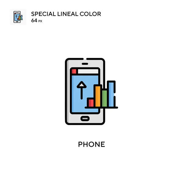 Set Cuadrado Icono Color Lineal Especial Plantilla Diseño Símbolo Ilustración — Vector de stock