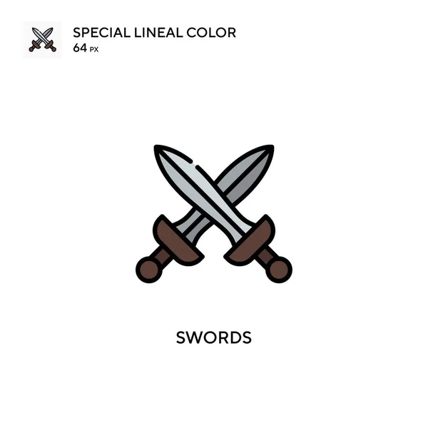 Team Special Linjal Färg Ikon Illustration Symbol Design Mall För — Stock vektor