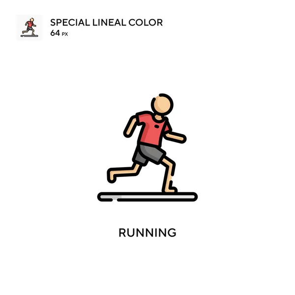 Ostrich Special Lineal Color Icon 디자인 모바일 요소를 템플릿 스트로크에 — 스톡 벡터